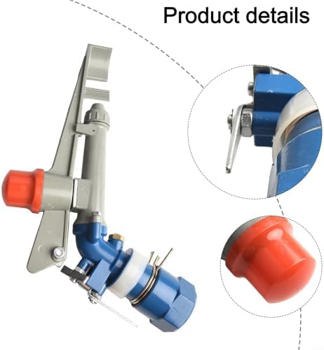 Zinc Alloy FOR Impact Sprinkler 1 Inch Female Thread, Adjustable Lawn Irrigation Sprayer for Farm,130ft Range Water Saving - Image 3