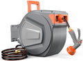 NEWBULIG Garden Hose Reel, 1/2" x 100 ft Retractable Heavy Duty Water Hose by NEWBULIG
