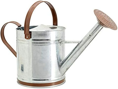 Arcadia Garden Products WC12 Classic Shiny Galvanized Metal Watering Can, Easy-Pour, Indoor and Outdoor, 1.3 gal - Image 2