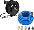 FIXFANS High Pressure Washer Hose Reel for Water/Air/Oil, Pressure Washer Hose – 1/4" X 100 FT by FIXFANS