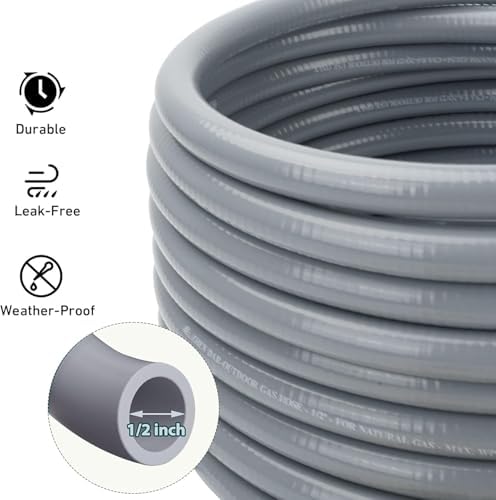 onlyfire Natural Gas Hose with Quick Connect/Disconnect Fittings - Image 2