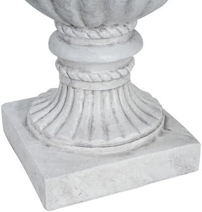 Urn Planter for Outdoor Garden, 26 Inch, Antique White - Image 5