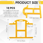 Ripeng 10 Pcs Heavy Duty Extension Cord and Hose Reel with Carrying Handle, Durable ABS H-shape Design Fits 100ft Cord Cable or Water Hose, 50ft Soaker Tube Management (Yellow) - Image 3