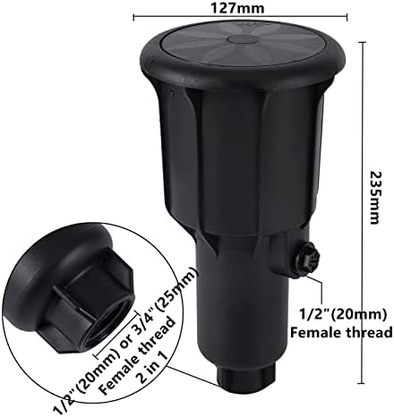 Garden Lawn Sprinkler Irrigation System Water Pressure 360 Degrees Rotating Watering Pop-up Spray Head Sprinkler 1/2" 3/4" Integrated Sprinkler Lawn - Image 3