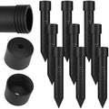 Junkin 9 Pack 8 Inch Large Deep Root Watering Stake, Black 9 by Junkin