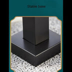 Stainless Steel Outdoor Faucet, Vertical Garden Water Column, Freestanding Double Faucet Hose Holder, Square Design, 37"x2" for Easy Watering & Durable Use - Image 4