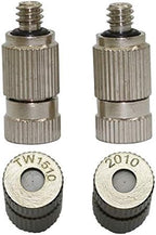 Quick Connect Hose Fittings 3/16" Male Thread Spray Nozzle Garden Sprinkler Plant Cooling Systeem High Pressure Misting Nozzles Fogging Sprayers 40 Pcs (Color : 0.2 mm Mist) by Unknown