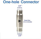 Set of 20 Misting Nozzles Kit for Cooling System with 3/8" Slip-Lock Misting Nozzle Tees, 10/24 UNC High Pressure Mister Nozzles Brass Fogging Spray Head Atomizing Misting Spraye(Size:Orifice: 1.0mm) - Image 3