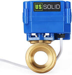 U.S. Solid 1" Motorized Ball Valve - 9-24V DC Brass Electric Valve, Normally Closed (N.C.), Standard Port, 5-WIRE Control with Open/Closed Signal Output - Image 3