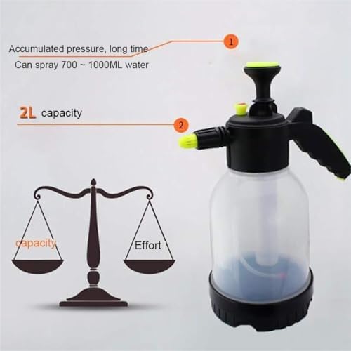 QUQUQ Indoor Outdoor Watering Plants Handheld Sprayer Pressure Garden Spray Bottle Adjustable Nozzle Portable for Household and Watering Equipment - Image 4
