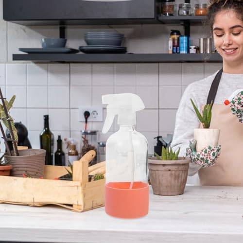 VALICLUD Ml Glass Spray Bottle Refillable and Reusable Liquid Spray Bottle 3pcs with Silicone Sleeve and Non-slip Base Practical and Convenient for Home Use for Plants and Flowers - Image 5