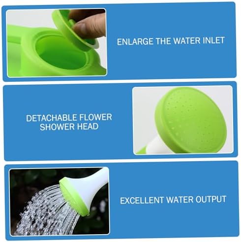 Plastic Watering Can, 1 Gallon Garden Watering Can with Detachable Long Spout for Indoor & Outdoor Plants, Blue, Plastic - Image 5