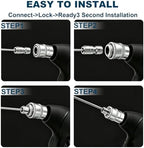 5 Pack Pressure Washer Needle Tips, Equipped with a High Pressure Hose to Prevent Head Breakage, 1/4 Quick Connect for Washer, AC Coil, Water Heater and Appliance Cleaning - Image 4