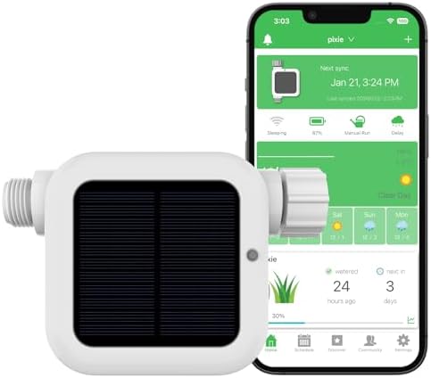 Netro Solar Powered Sprinkler Timer for Garden Hose 2.4G WiFi APP Control by Netro