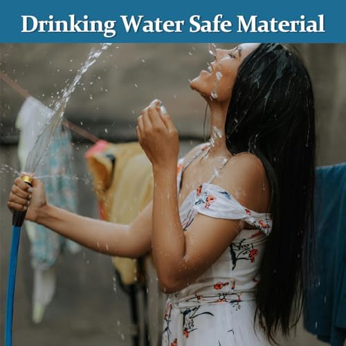 Garden Hose 50 ft, Made of TPE (BetterThan PVC/Hybrid Polymer), Lightweight yet Durable Water Hose with Ergonomic Grip, Drinking Water Safe Material, All-Weather, 3/4" GHT Fittings - Image 7