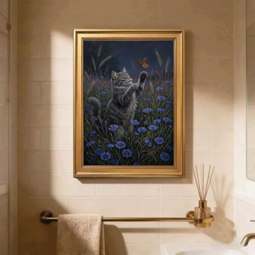 Wicker Basket with Leaves Gold Vintage Framed Wall Art Print - Image 5