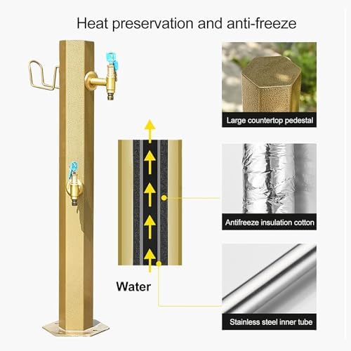 Frost-Free Outdoor Faucet - All-Season Garden Hose Bib Spigot for Easy Access, Perfect for Home & Garden Use, Versatile & Durable Water Connection Solutions - Image 3
