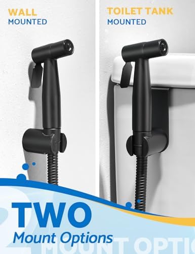 BRITULIF Bidet Sprayer for Toilet, Adjustable Pressure, Matte Black - Image 3