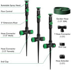 RESTMO Above Ground Sprinkler System,Irrigation Sprinklers for Yard,Green - Image 2