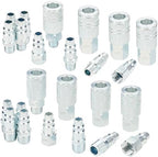 3/8 Inch Body Air Hose Quick Connect Fittings, 3/8" NPT Threads and 1/4" NPT Threads Couplers and Plugs, I/M Industrial Type 24PCS Air Compressor Accessories Kit by HOOTSUM