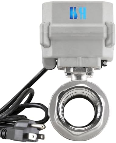1-1/2 inch DN40 110-230VAC Normally Closed CF8/Stainless Steel 304 Manual Override Motorized Electrical Ball Valve With U.S. Plug - Image 6