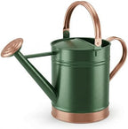 Gardenised 1-Gallon Steel Watering Can with Precision Long Spout Head for Controlled and Shower Watering Ideal for Indoor & Outdoor Plants Flowers & Houseplants, Green by Gardenised