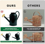 ‌2.3-Gallon Metal Watering Can,8.7L Galvanized Watering Can for Outdoor Plants with Removable Long Golden Spout - Image 5