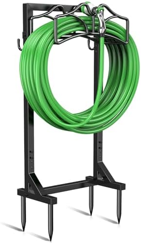 Keten Garden Hose Holder, Heavy Duty Metal, Freestanding for Outside by Keten