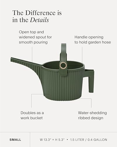Hachiman Small Watering Can with Widened Spout - Image 3