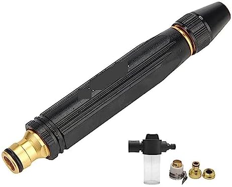 N Alloy Direct Spray Car Wash Water Gun Household Garden Nipple Type Washer Black Bold Hose Nozzles(Nozzle set) by Unknown