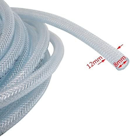 PVC 8/12mm Braided Reinforced Hose, for Gardend Irrigation Flexible Fiber Water Supply Pipe Environmental Protection Tube(20m) - Image 2