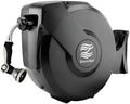 Retractable Garden Hose Reel - 5/8 in x 100 ft Automatic Wall Mount Automatic Water Hose Reel with 10 Patterns Nozzle, Heavy-Duty Aluminum Mount, 180° Swivel, Auto-Lock for Outdoor Watering by BreezeReel