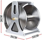 Garden Hose Holder,Wall-Mounted Watering Gun Hose Organizer,Stainless Steel Reel with Lid,Portable Garden Water Hose Reel Holder for Garden Outdoor Gardening - Image 6