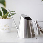 Aramox Watering Can Stainless Steel Indoor Plant Watering Can 1500ml Brushed Finish Long Spout for Houseplants Patio Balcony Office Garden Use - Image 4