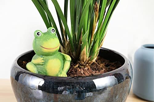 4-Pack Frog Plant Watering Globes Decorative Self Watering Spikes Planter Insert Terracotta Plant Watering Devices Automatic Plant Waterer for Indoor Outdoor Plants - Image 7