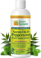 Neem Oil Spray for Plants with Peppermint Oil. Indoor & Outdoor Plant Use by SmartGrower