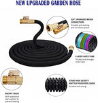 J&B XpandaHose 50ft Expandable Garden Hose- Heavy Duty Superior Strength 3750D - 4 -Layer Latex Core - Extra Strong Brass Connectors and Storage Bag (Black 50) - Image 4
