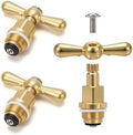 3 Pcs PK1100 Brass Globe Valve Faucet Stem and Bonnet Replacement Kit Compatible with Arrowhead Hose Bibs, Boiler Drains & Sill Faucets by Yuqutum