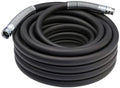 Guitrees 2026 Upgraded Garden Hose 25FT x 3/4", Heavy Duty Rubber Water Hose with Five Layered Braiding, Swivel male and female Nickel-plated Brass Fittings, 1200PSI Burst, 300PSI Working (Black) by Guitrees