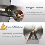 Garden Hose Holder, Stainless Steel Garden Hose Reel, 2 in 1Water Hose Reel, Hand Wall/Floor Mounted Hose Stand for Yard Lawn - Image 4