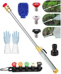Garden Hose Nozzle High-Pressure Washer with 3 High-Pressure Nozzles,Jet Garden Hose to Mini Power Washer Attachment Adapter-3/4 Ght to 1/4,For Car Wash,Patio Gardens Outdoor Cleaning by Unknown