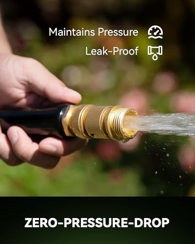 RainPoint Garden Hose Quick Connectors, Heavy Duty Solid Brass 3/4 Inch GHT, Universal Leak-Proof Fittings for Easy Water Hose Connection (6 Sets) - Image 2