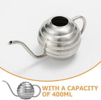 Stainless Steel Watering Can 400ml Indoor Outdoor Metal Watering Pot for Succulents and Flowers with Long Spout - Image 3