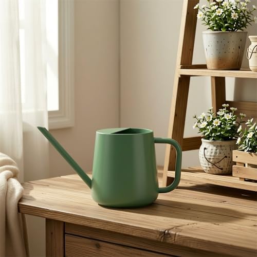 Watering Can Indoor Small for House Plant with Long Spout Stainless Steel 1000ml for Flowers Small Stainless Steel Watering Can - Image 6