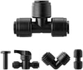 Quick Connect 1/4 Inch Drip Irrigation Fittings Kit by Doodlream