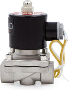 U.S. Solid 1/2" Stainless Steel Electric Solenoid Valve 110VAC Normally Closed Air Water(Pack of 20) - Image 6