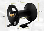 3/8" Heavy Duty Steel Pressure Washer Reel, 100FT High Pressure Hose Reel with Hand Crank, 4000 PSI Power Washer Hose Reel Swivel Arm for Liquid/Air/Water Use - Image 6