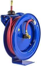 Coxreels P-LP-350 Retractable Air/Water Low-Pressure Hose Reel, P Series, 3/8 in x 50 in 300 PSI - Easy-to-Use Compact Design- Heavy-Duty Steel Construction, Made in The USA by Coxreels