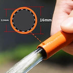 PVC Water Pipe, 1/2" 12mm Garden Hose Pipe Reel Explosion-Proof, 3 Layer Plastic Rubber Tube Irrigation Watering with Connectors Set (Color : Orange, Size : 70m) - Image 2