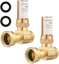 (2 Pack) Lidertik Water Hammer Arrestor for Washing Machine and 3/4 Inch Garden Hose, Copper Chamber and 2 More Washers, Absorb Shock and Reduce Noise LI-XYJSC-ZT-S(2 PCS) by LidertikWaterHammerArrestor